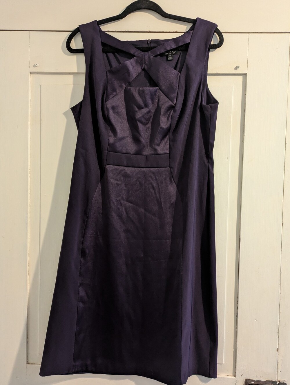 Connected Apparel Dark Plum Dress- 16